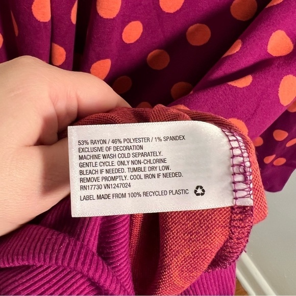 Victor Glemaud for Target Polka Dot Sweatshirt Tunic Dress - Picture 15 of 16